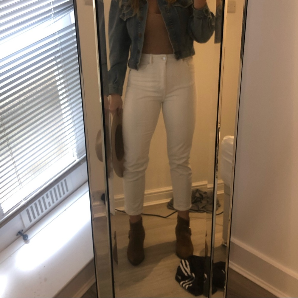 H&M white jeans